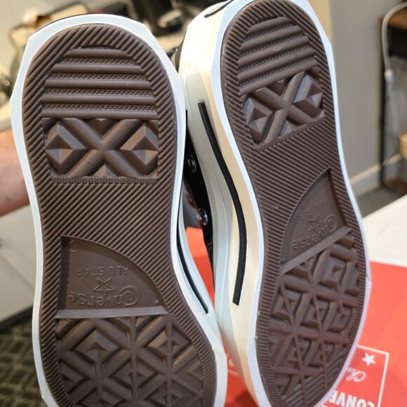 Converse Chuck 70 De Luxe Squared 'Black' - A06435C Womens Size 7 Shoes NEW - Picture 9 of 10